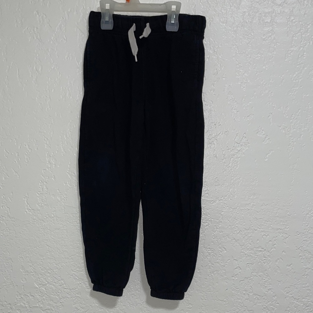 Old Navy Black Jogger Pants with White Drawstring